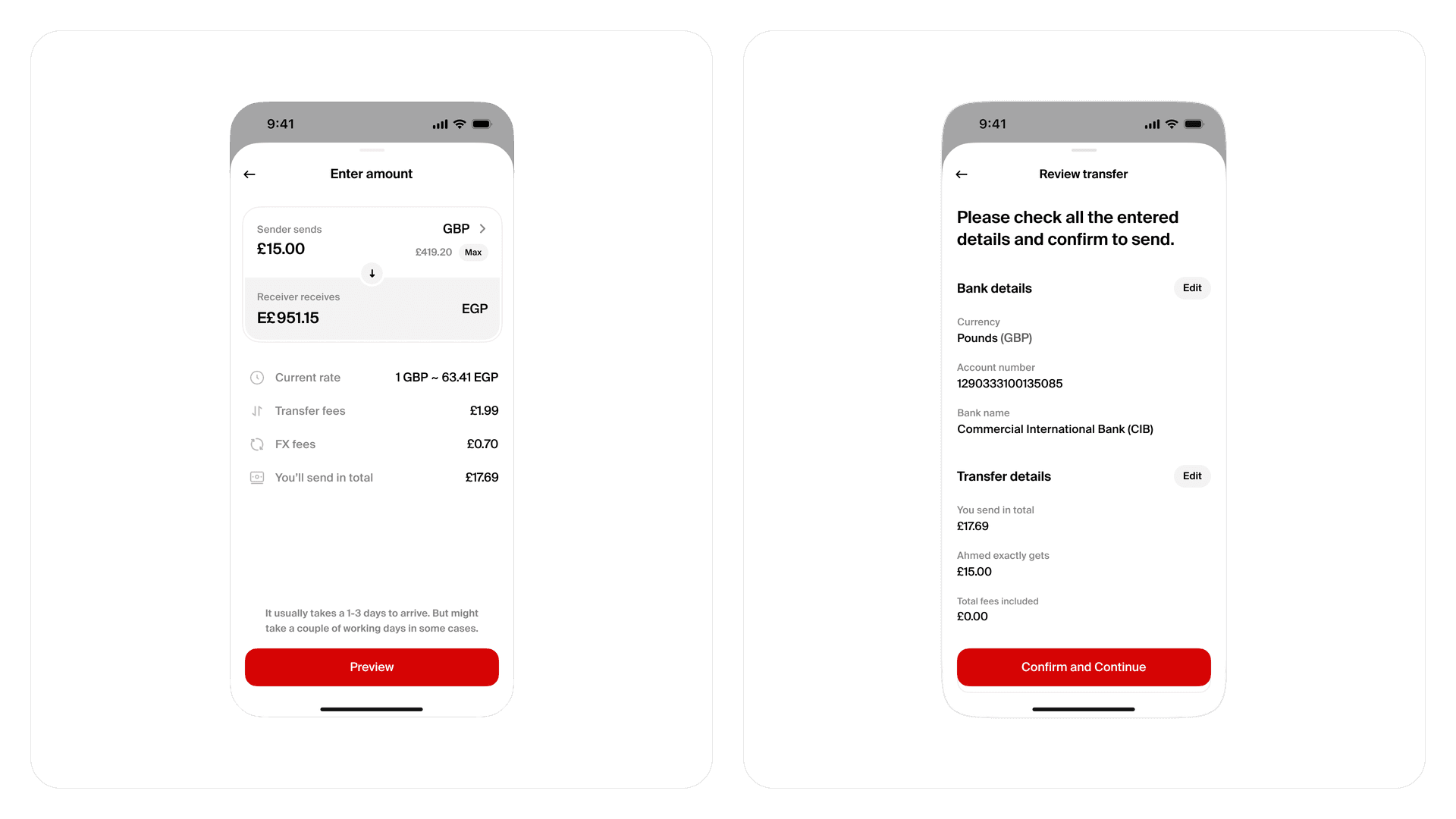 Interface design