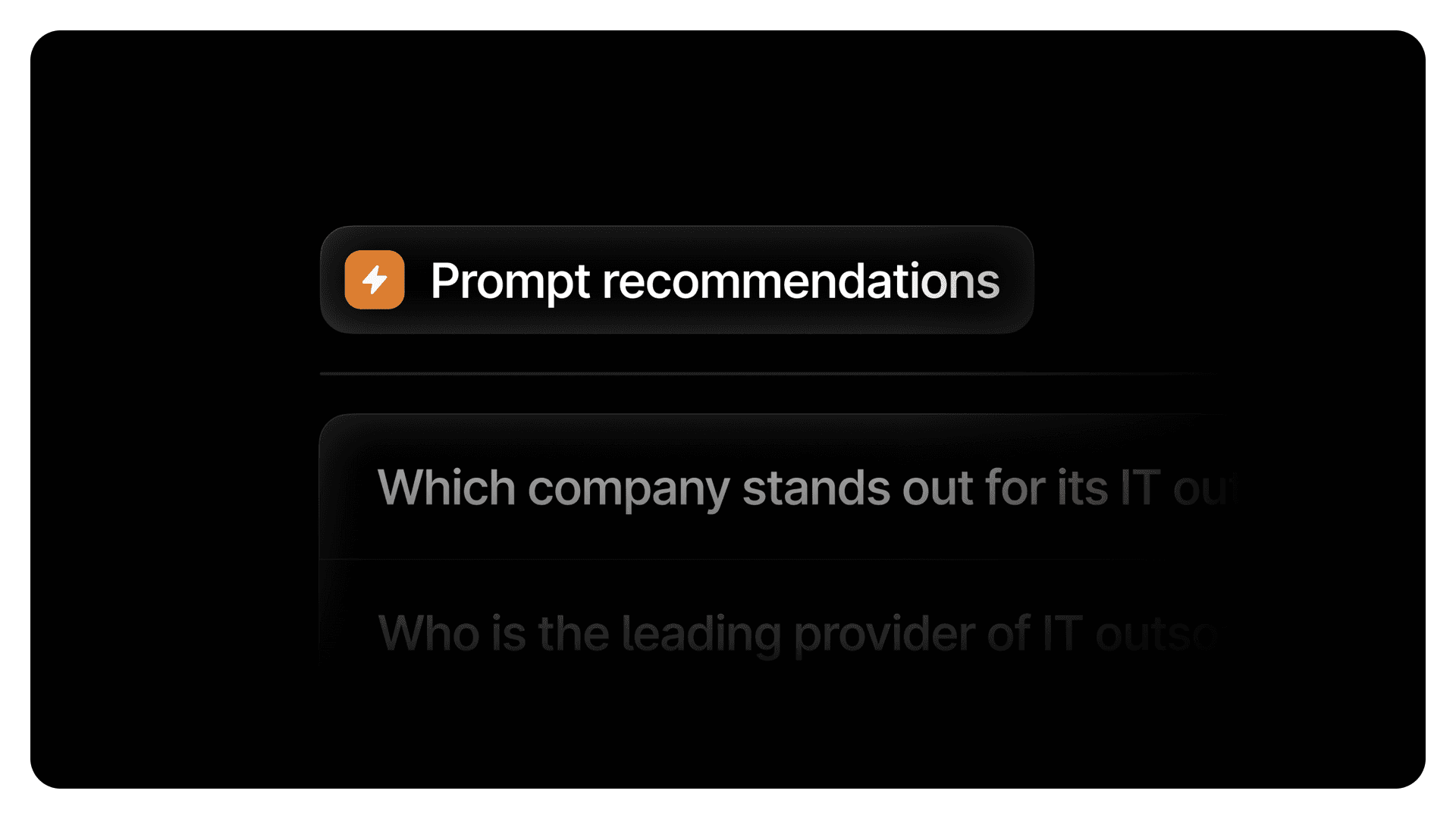 Prompt recommendations